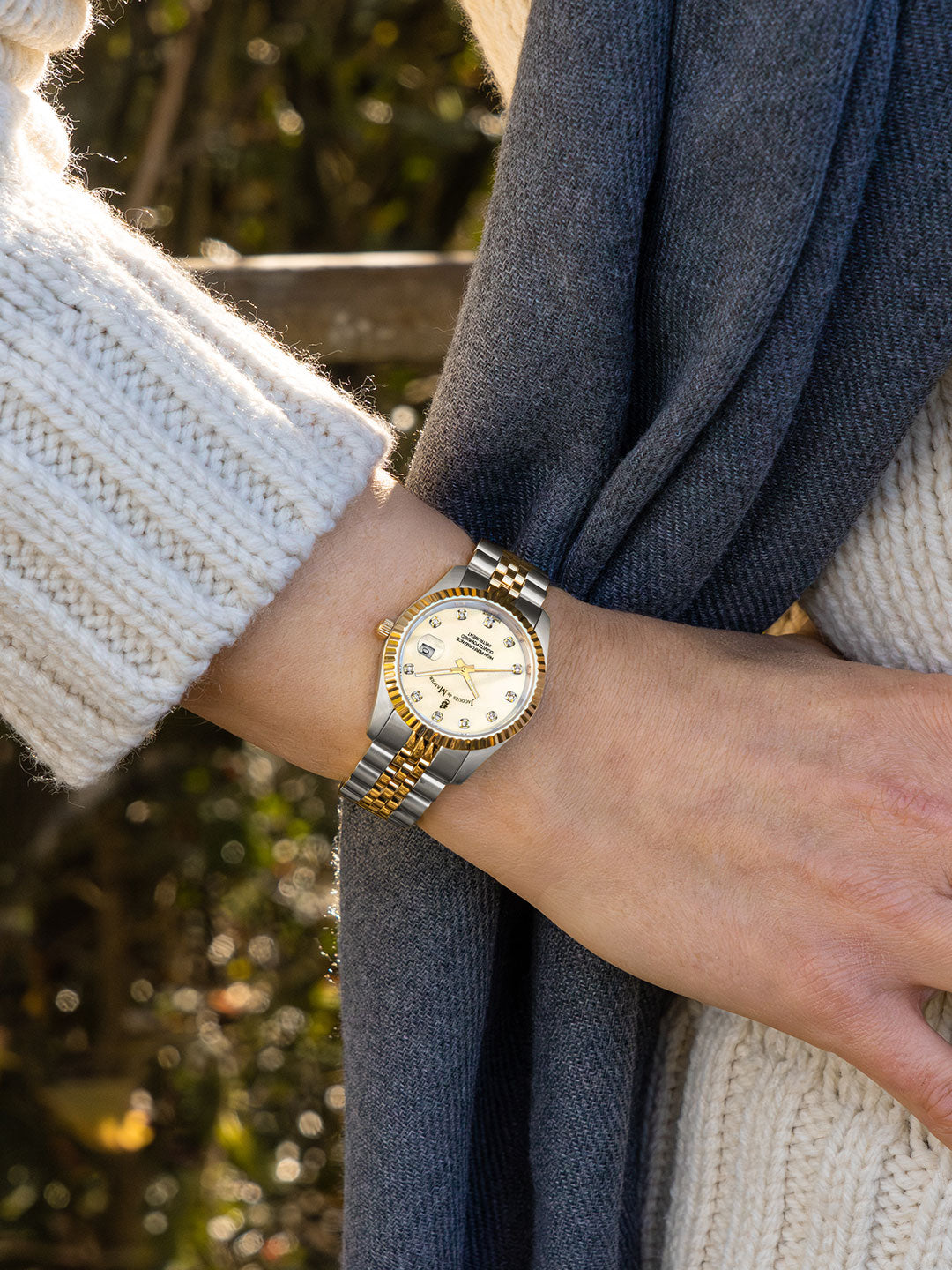 Inspiration Elegance 31mm Three-hands Two-tone Gold dial Stainless steel swiss watch