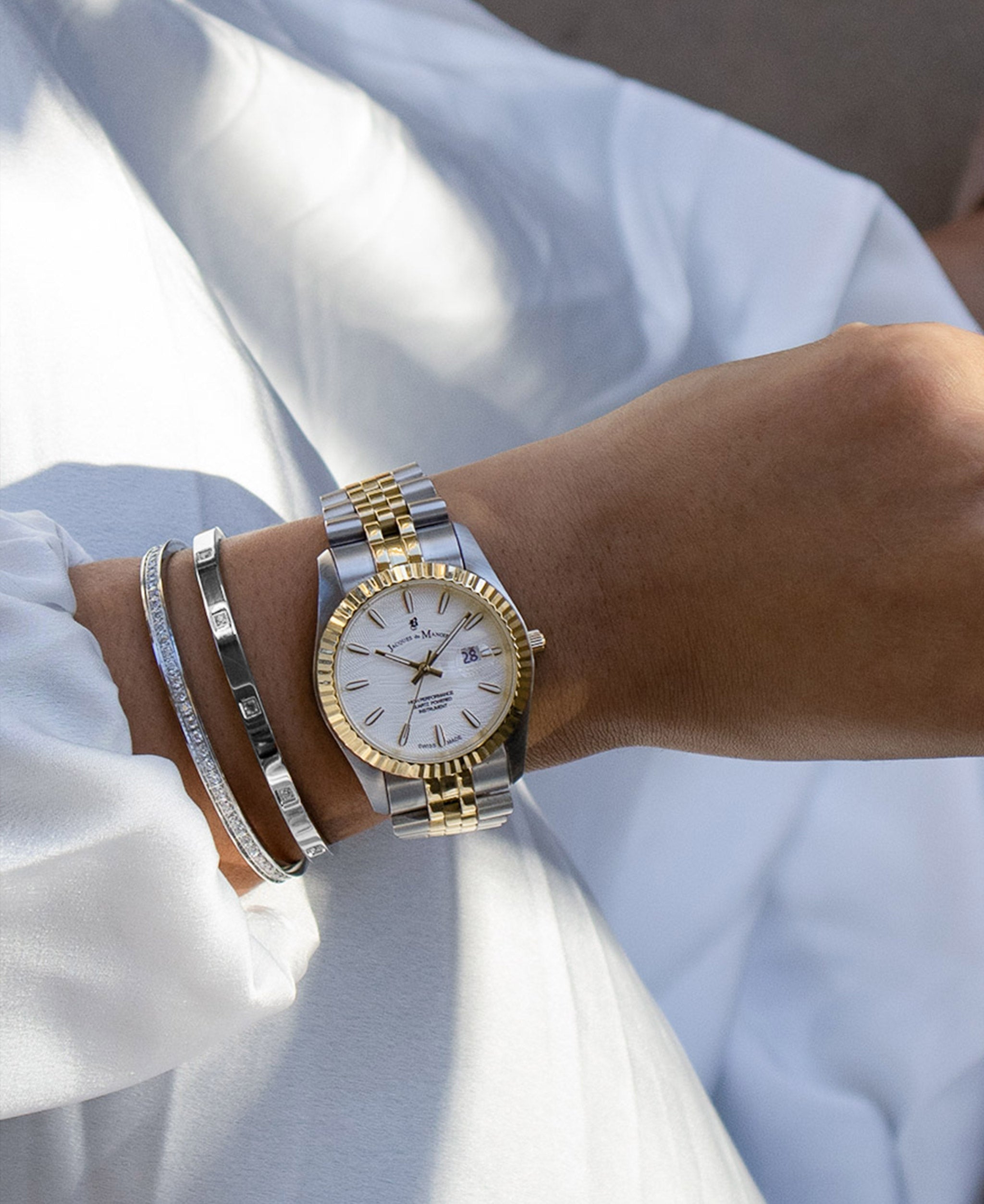 BANGLE -tone dial swiss watch