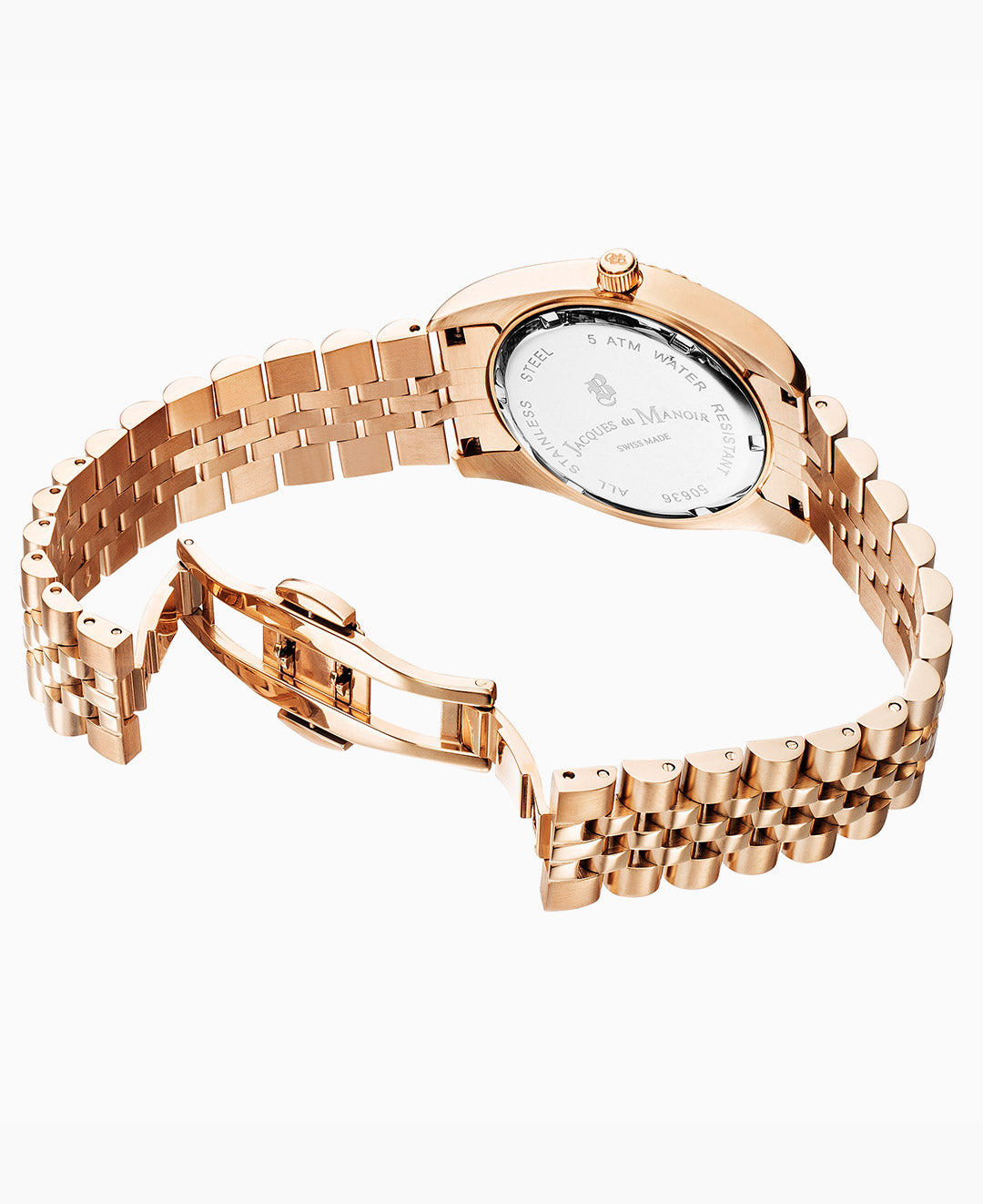 Inspiration Elegance 36MM Three-hands Date Rosegold-tone Brown dial Stainless steel swiss watch