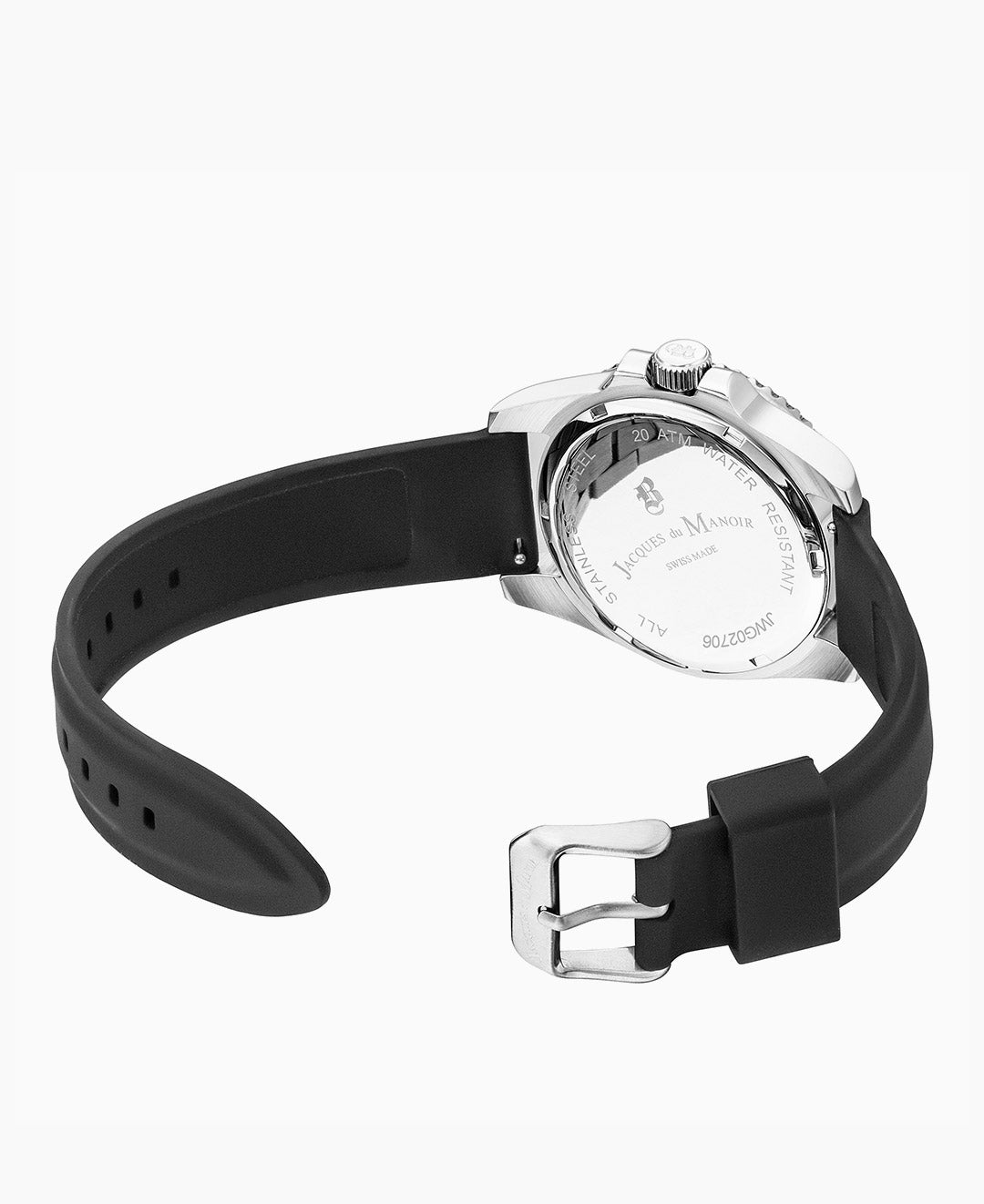 Pro Scuba Three-hands Date Black-tone Silver dial Silicone swiss watch