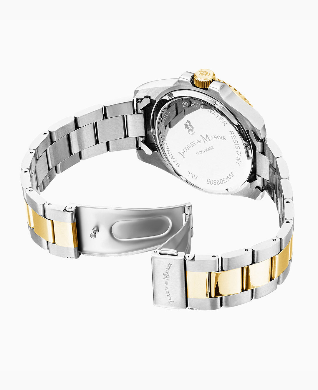 PRO SCUBA 43 Three-hands Date Two-tone Silver dial Stainless steel swiss watch
