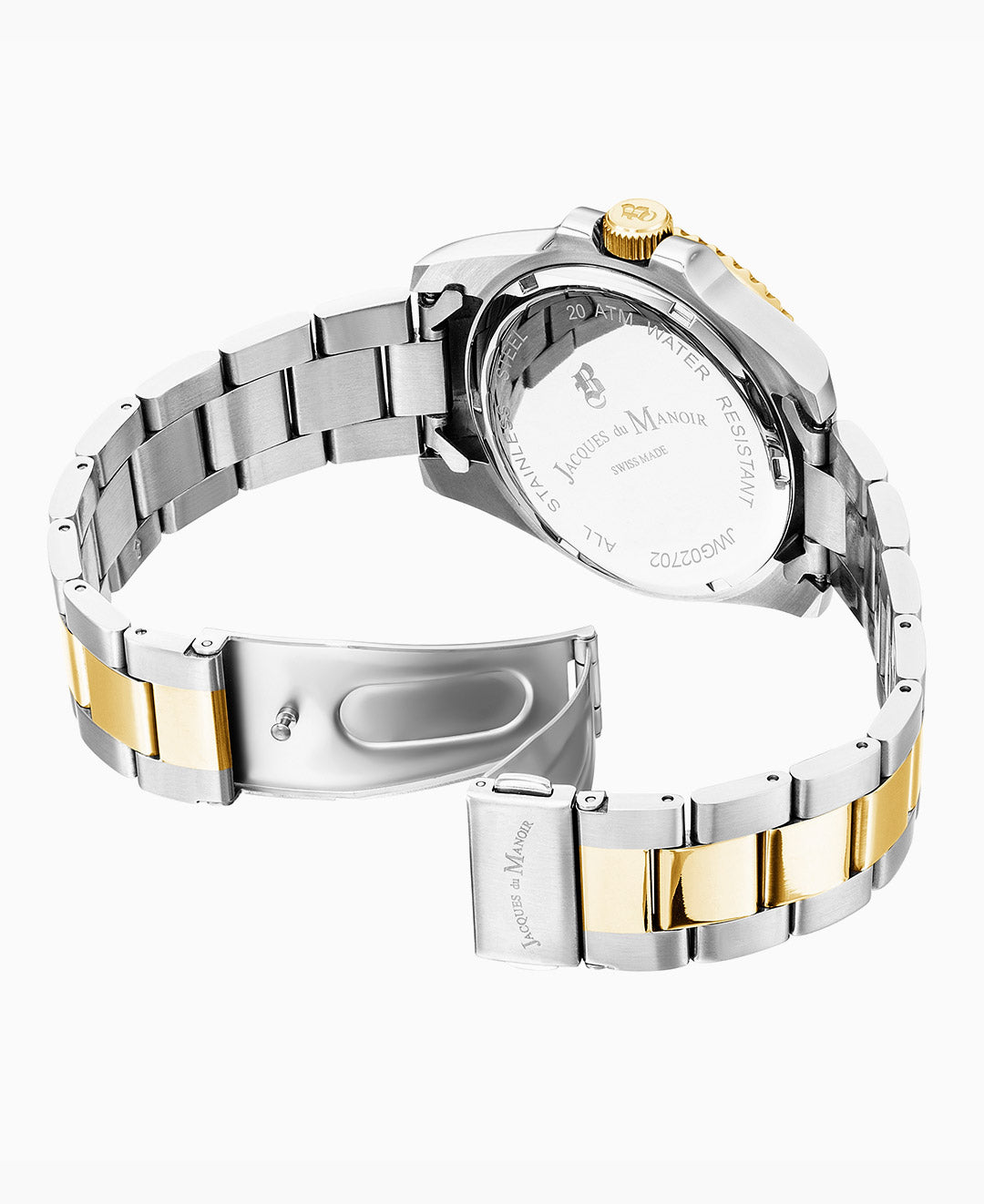 Inspiration Business 40mm Three-hands Date Two-tone Blue dial Stainless steel swiss watch