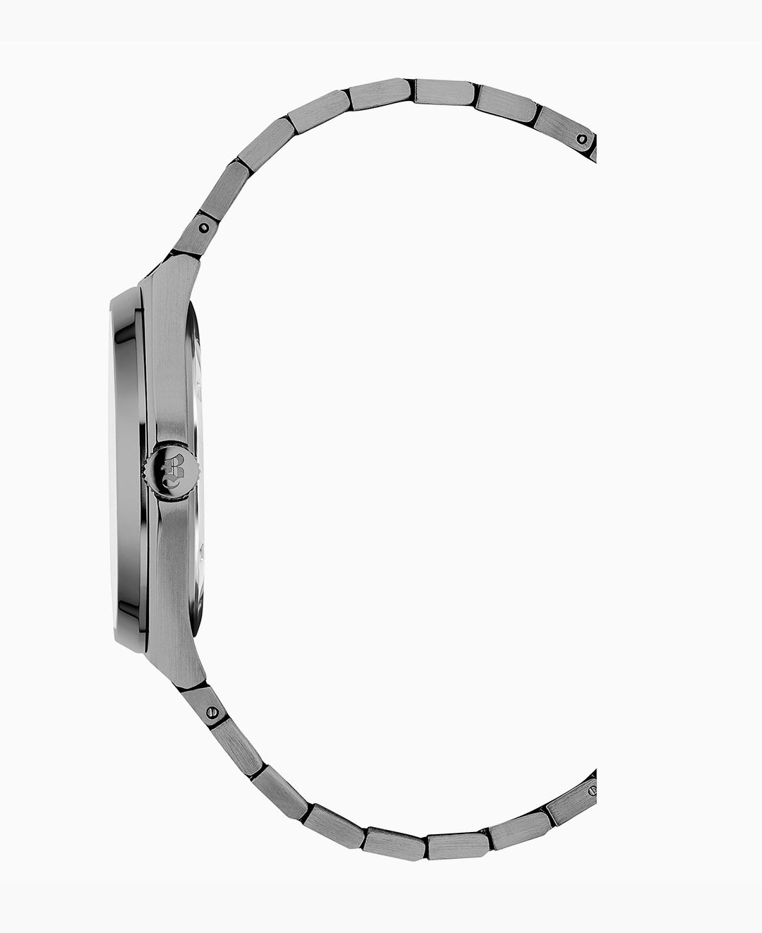 Horizon Gents 41mm Three-hands Date Black-tone Silver dial Stainless steel swiss watch