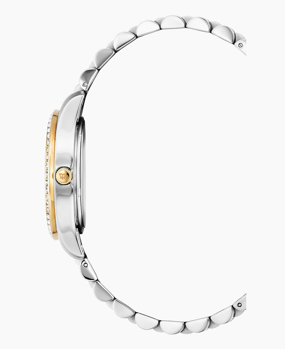 Inspiration Glamour 34mm Three-hands Date Two-tone Gold dial Stainless steel swiss watch
