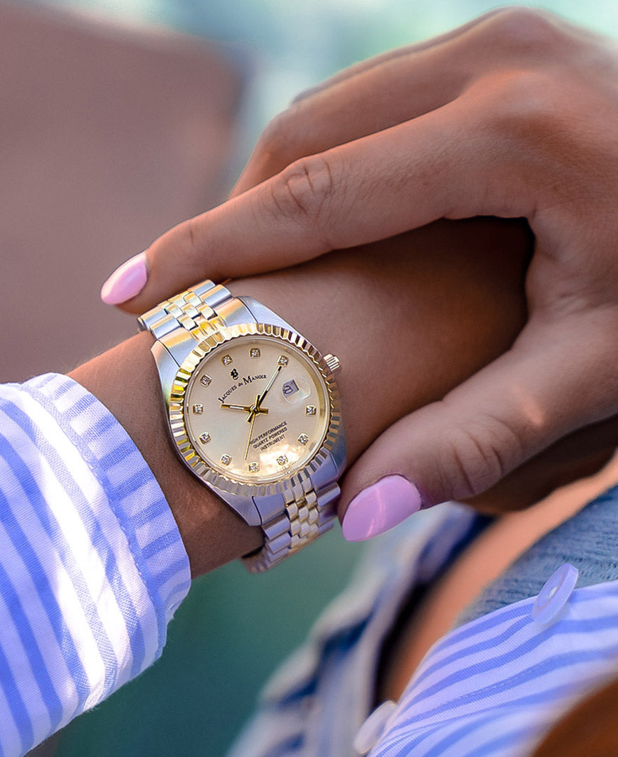 Inspiration Elegance 31mm Three-hands Two-tone Gold dial Stainless steel swiss watch