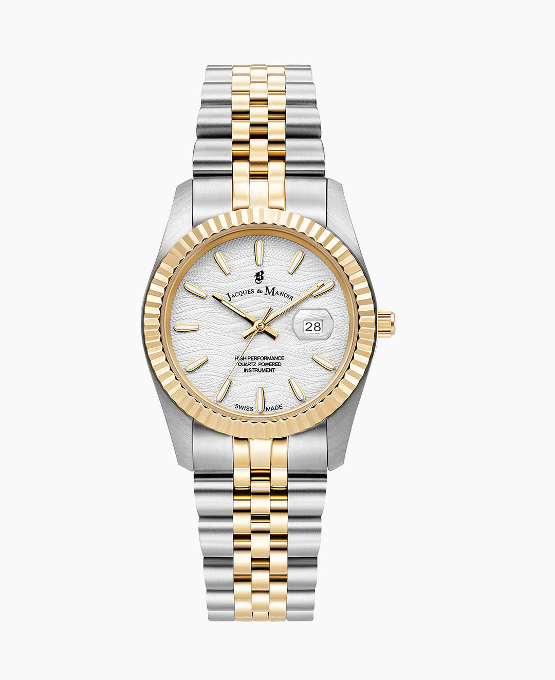 Inspiration Passion 34mm Three-hands Date Two-tone Light grey dial Stainless steel swiss watch