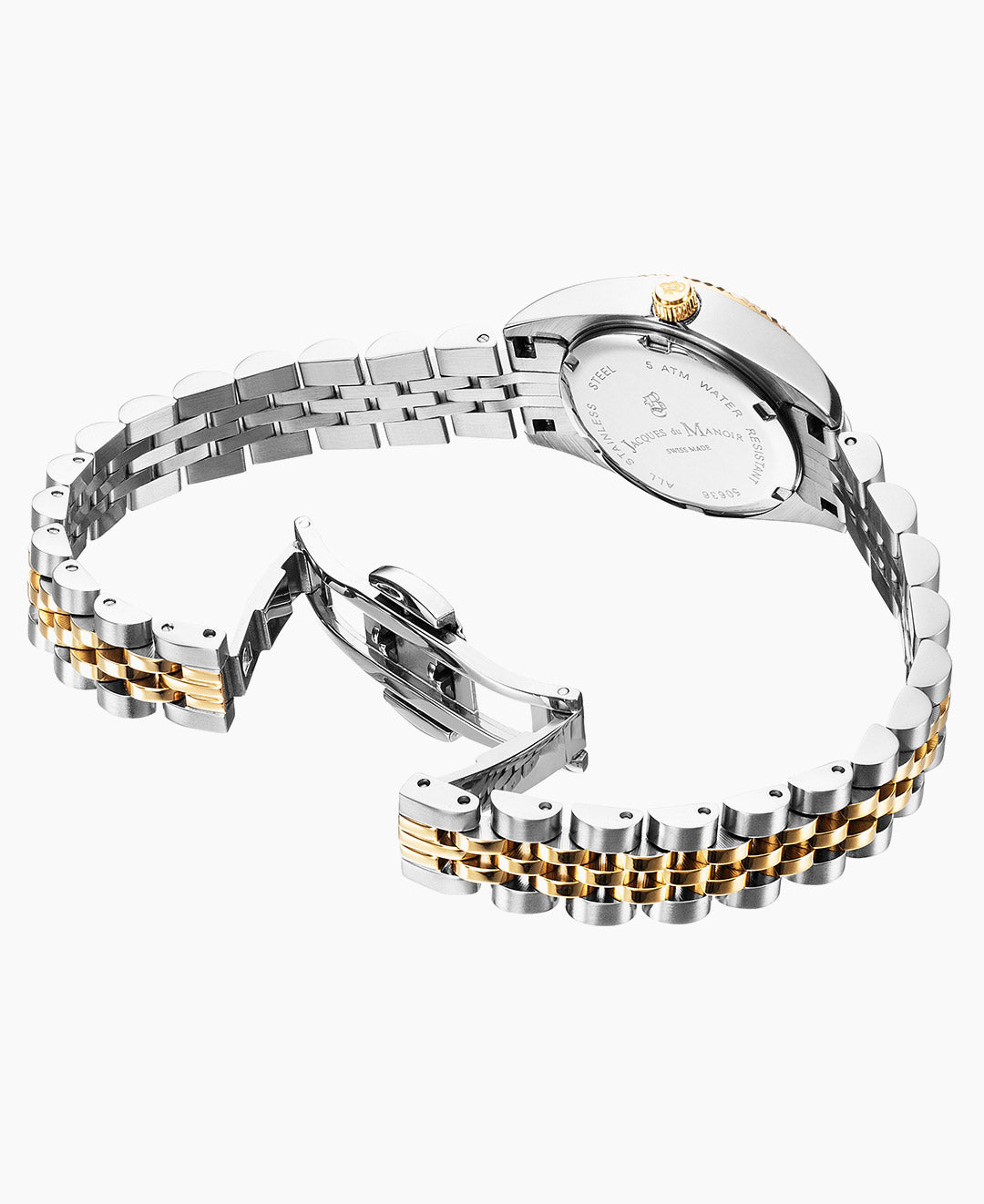 Inspiration Classic 26mm Three-hands Date Two-tone Silver dial Stainless steel swiss watch