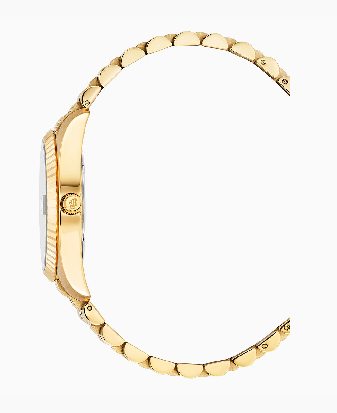 Inspiration Rainbow 36mm Three-hands Date Gold-tone Pink dial Stainless steel swiss watch