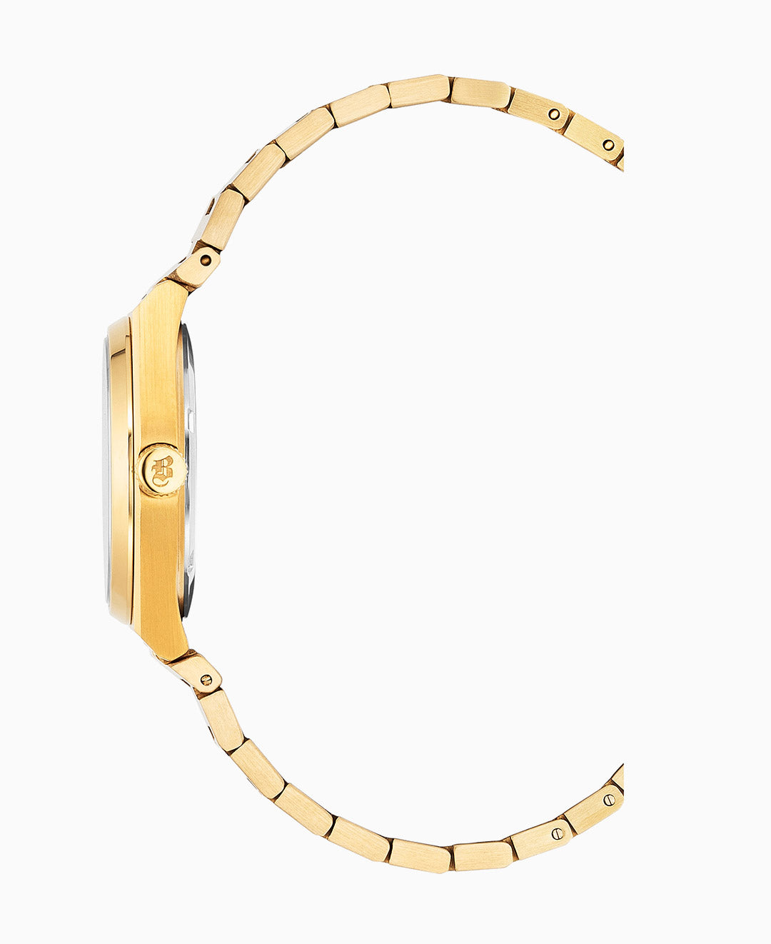 Horizon Ladies 31mm Three-hands Date Gold-tone Black dial Stainless steel swiss watch