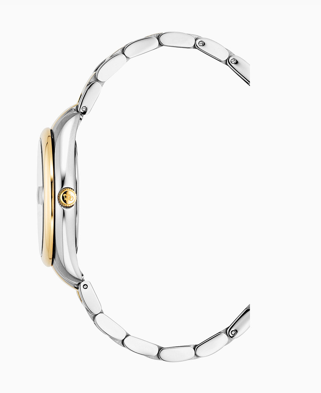 Allure 32mm Three-hands Date Two-tone Blue dial Stainless steel swiss watch