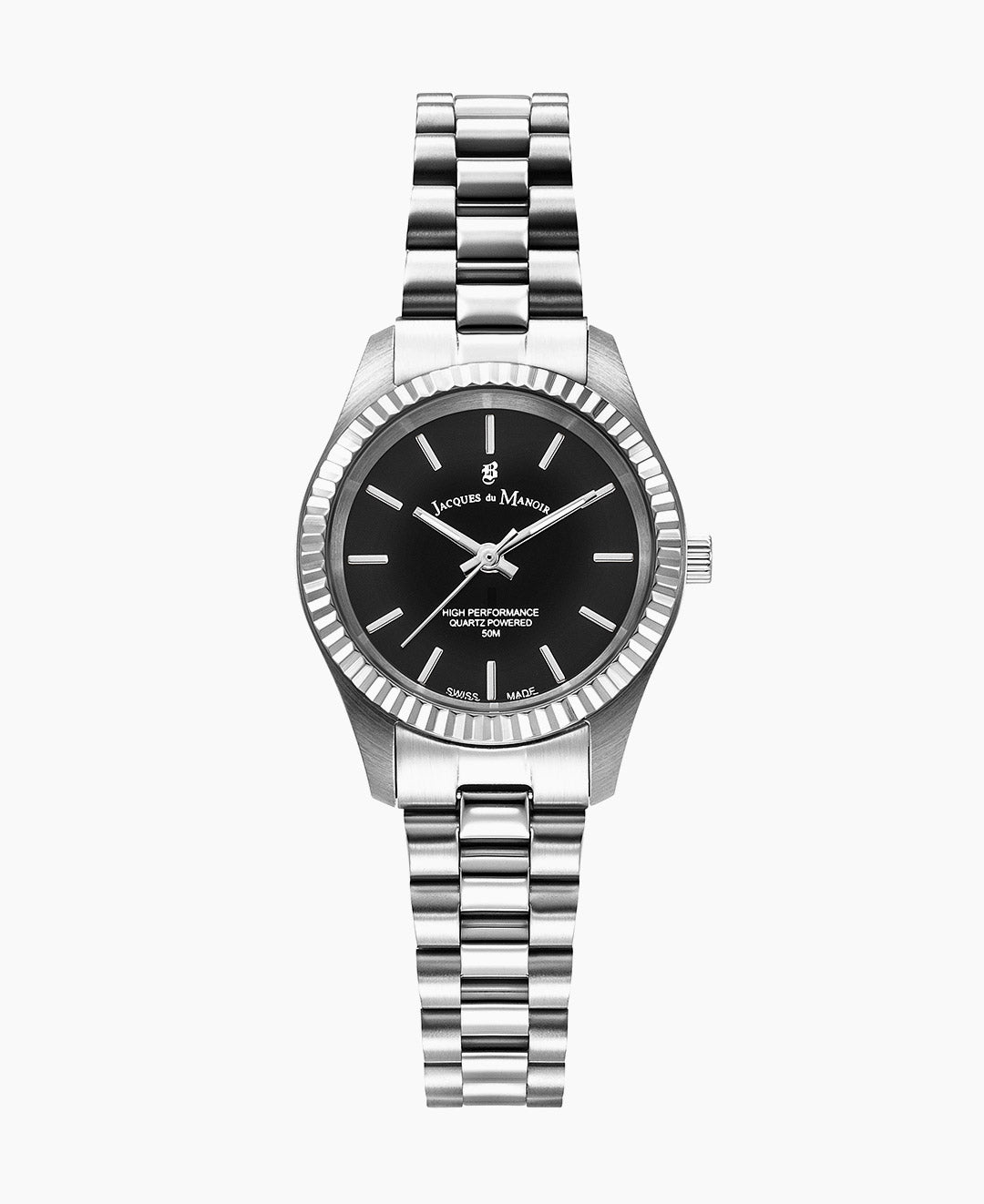 Inspiration Prime 26mm Three-hands Silver-tone Black dial Stainless steel swiss watch