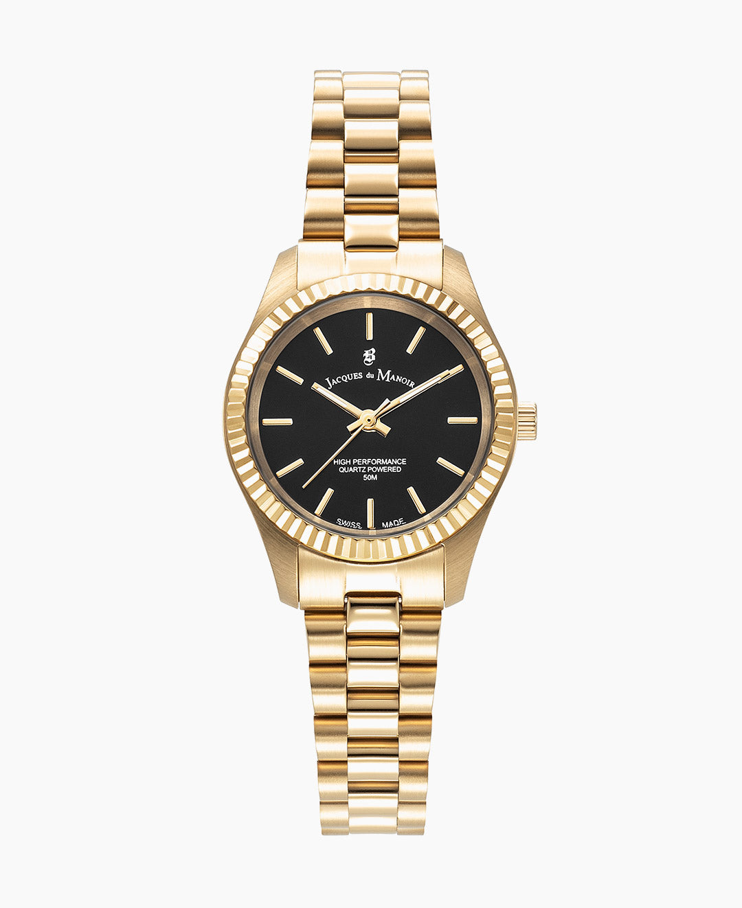 Inspiration Prime 26mm Three-hands Gold-tone Black dial Stainless steel swiss watch