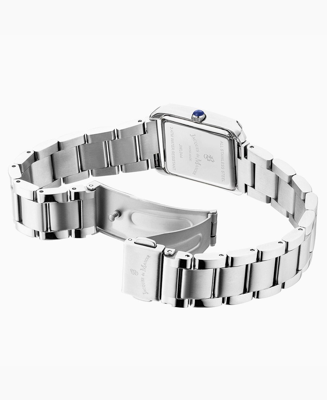 Emily 22x19mm Two-hands Silver-tone White dial Stainless steel swiss watch