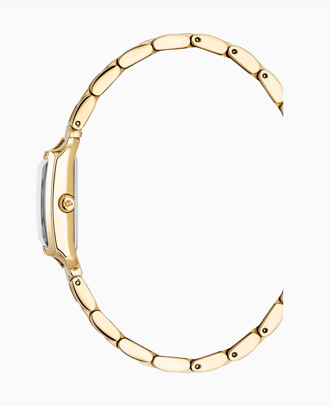 Emily 22x19mm Two-hands Gold-tone White dial Stainless steel swiss watch