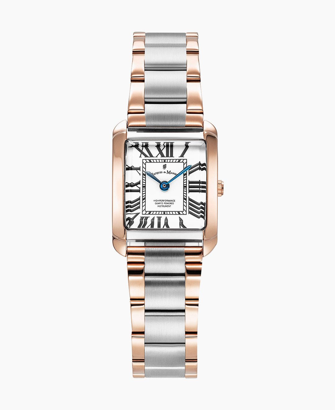 Emily 22x19mm Two-hands Two-tone White dial Stainless steel swiss watch