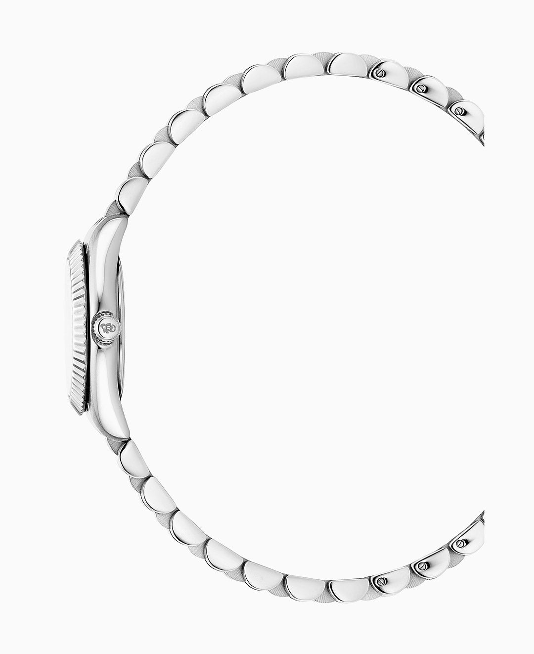 Mini Inspiration 22mm Two-hands Silver-tone Black dial Stainless steel swiss watch