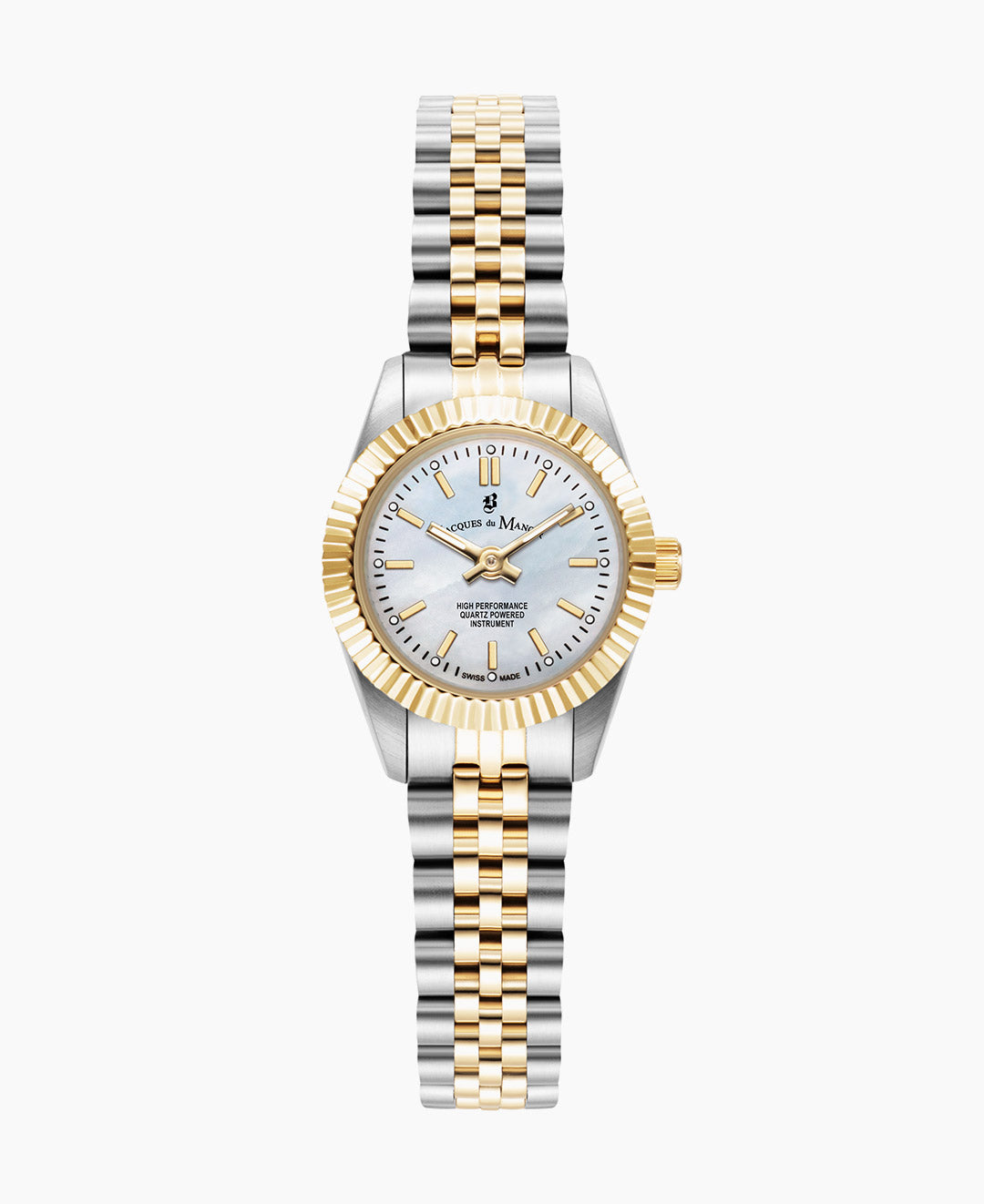 Mini Inspiration 22mm Two-hands Two-tone White dial Stainless steel swiss watch