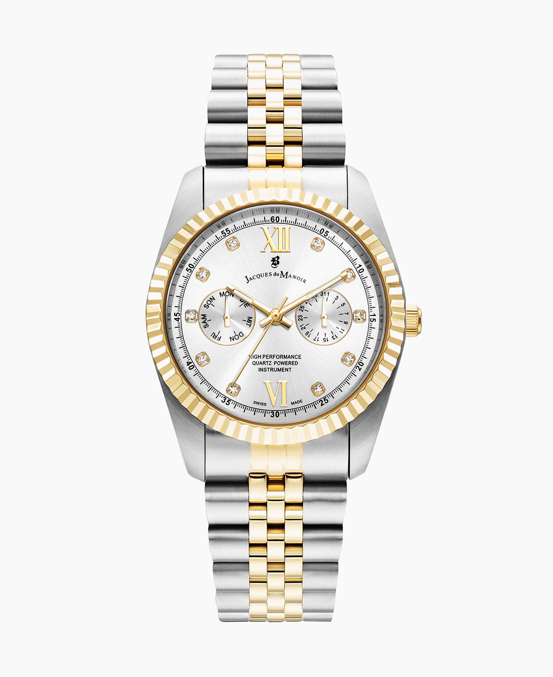 Inspiration 36.5mm Multifunction Two-tone Silver dial Stainless steel swiss watch