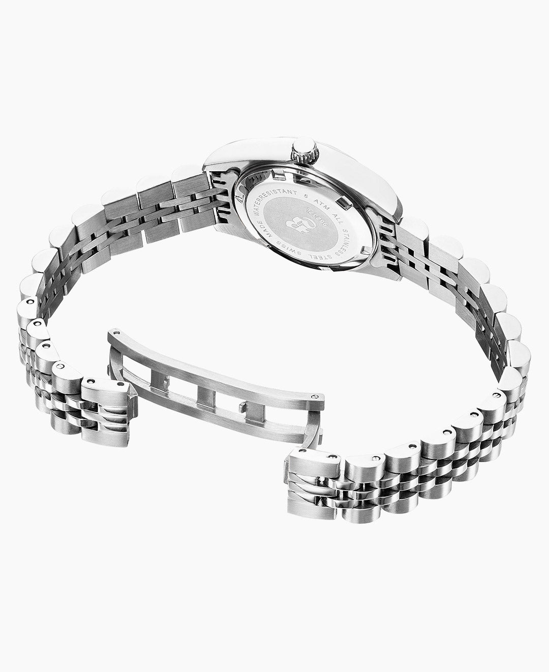 Inspiration Elegance 26MM Three-hands Date Silver-tone Silver dial Stainless steel swiss watch