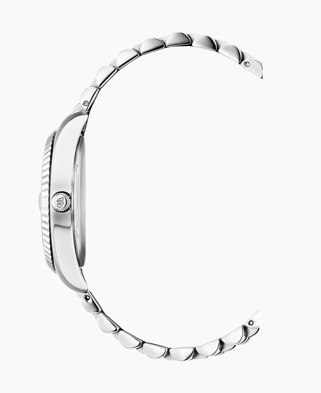 Inspiration Elegance 36MM Three-hands Date Silver-tone Black dial Stainless steel swiss watch
