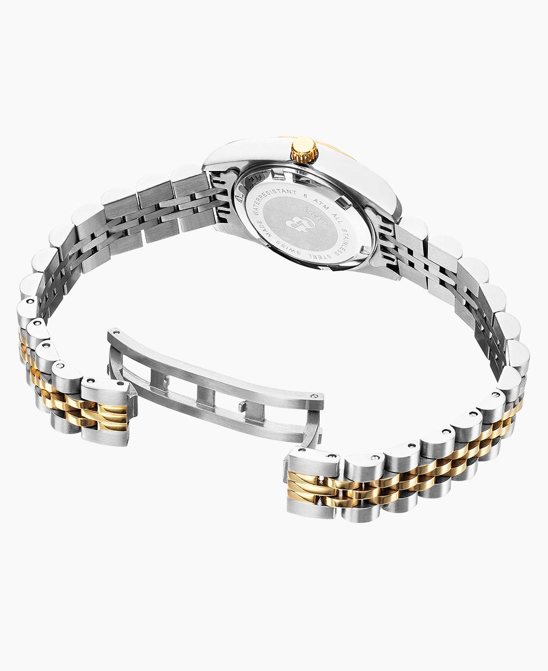 Inspiration Elegance 26MM Three-hands Date Two-tone Silver dial Stainless steel swiss watch