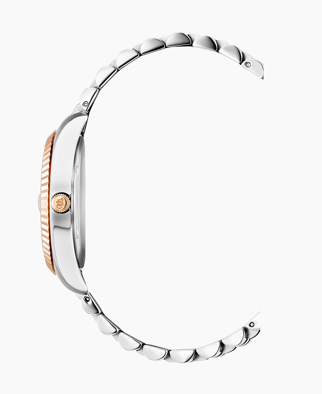 Inspiration Elegance 36MM Three-hands Date Two-tone Peach dial Stainless steel swiss watch