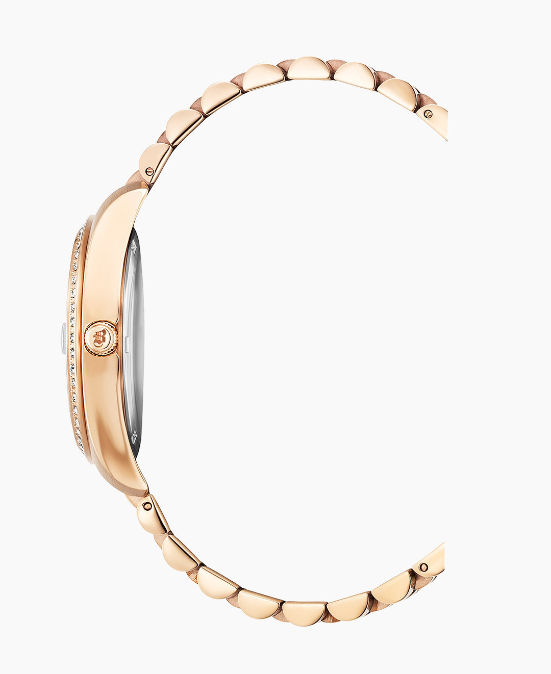 Inspiration Elegance 36MM Three-hands Date Rosegold-tone Brown dial Stainless steel swiss watch