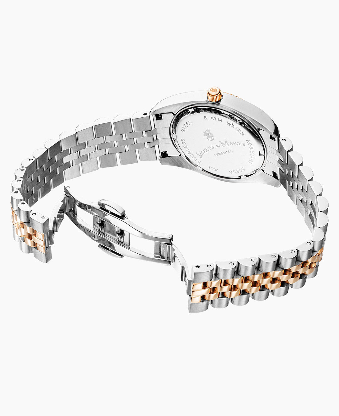 Inspiration Elegance 36MM Three-hands Date Two-tone Brown dial Stainless steel swiss watch