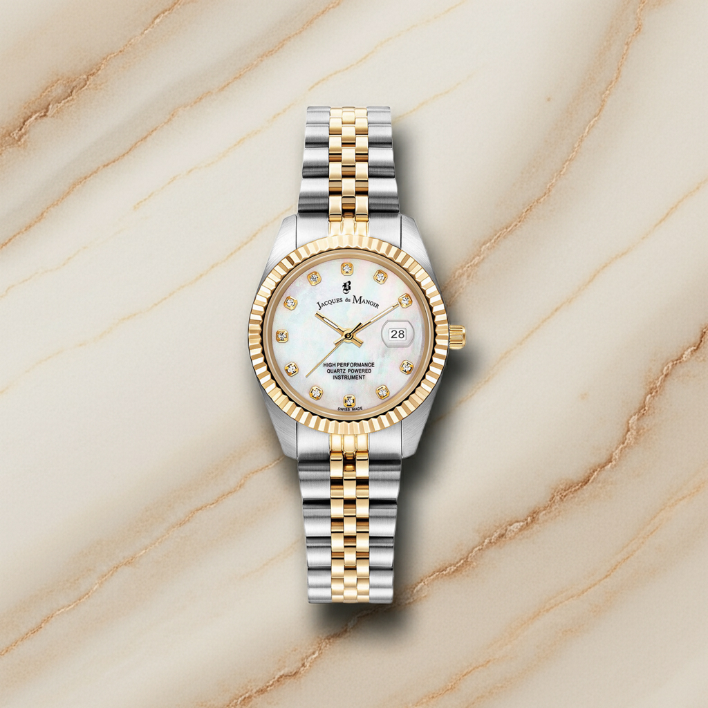 Inspiration Elegance 31mm Three-hands Two-tone White dial Stainless steel swiss watch