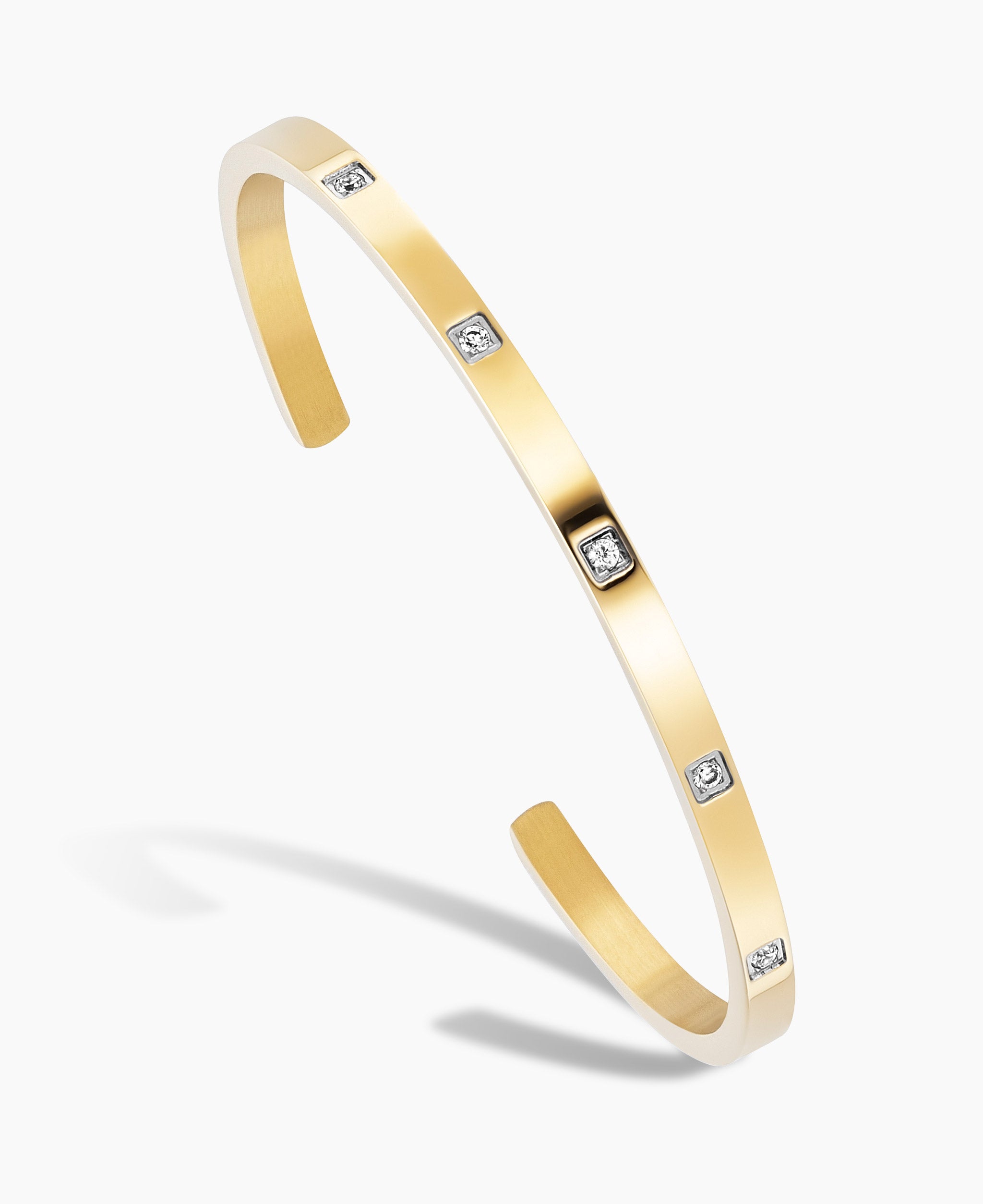 Bangle - Gold-Tone with stones