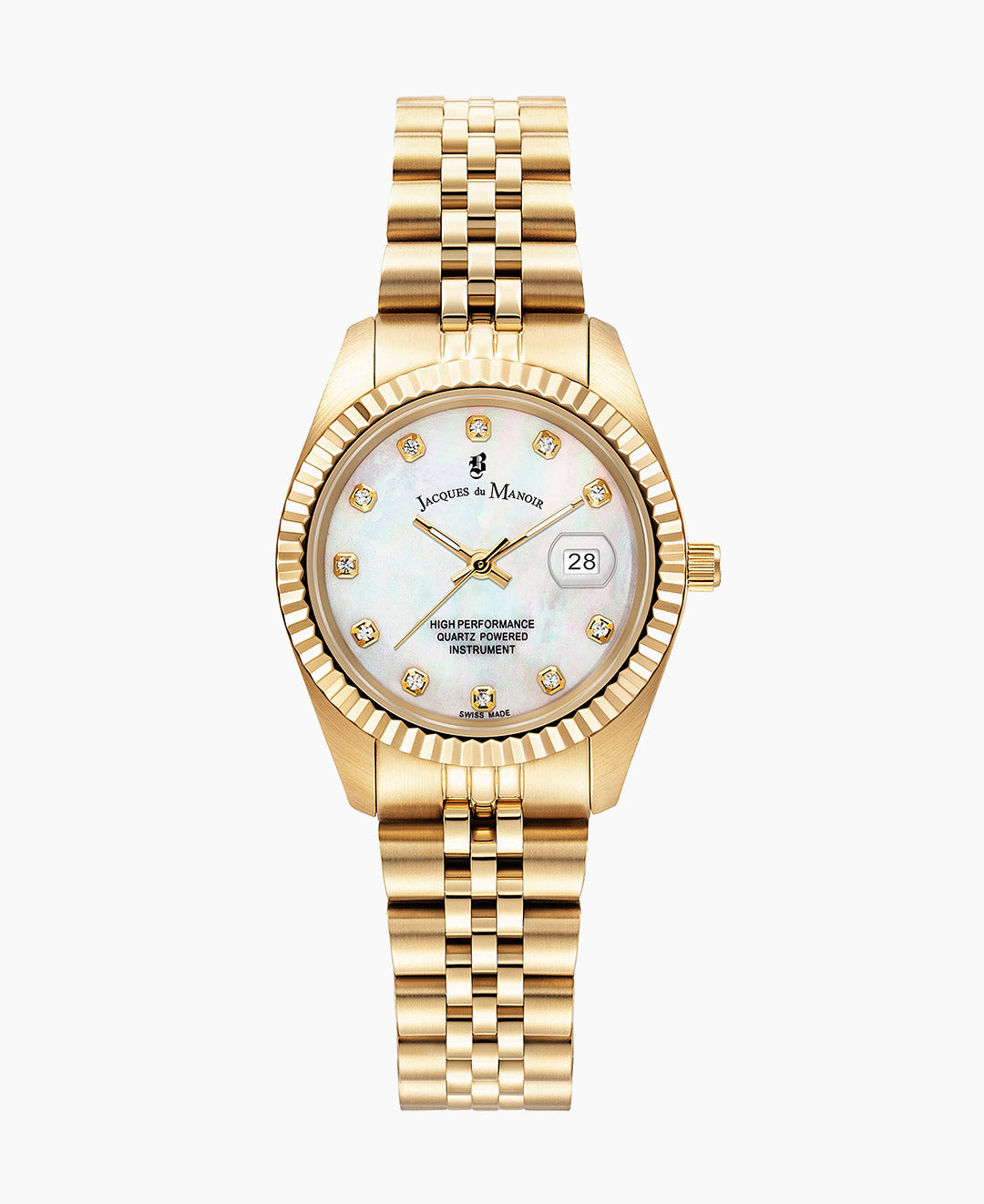 Inspiration Elegance 31mm Three-hands Gold-tone White dial Stainless steel swiss watch