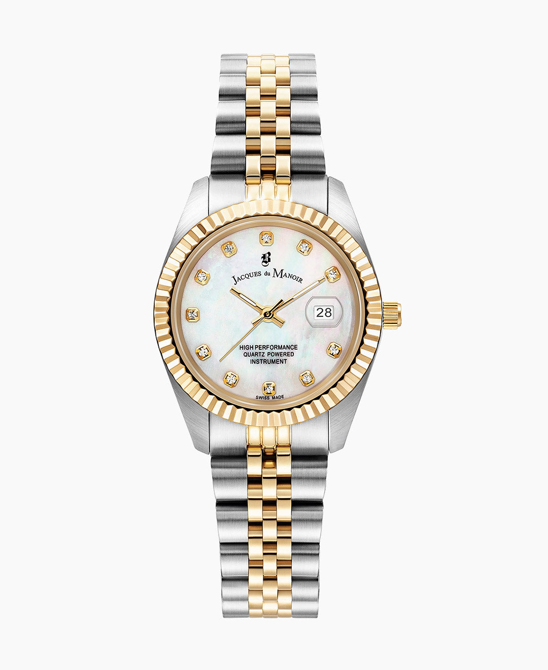 Inspiration Elegance 31mm Three-hands Two-tone White dial Stainless steel swiss watch