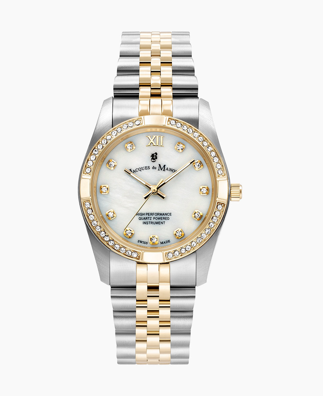 Inspiration Elegance Prestige 34mm Three-hands Two-tone White dial Stainless steel swiss watch