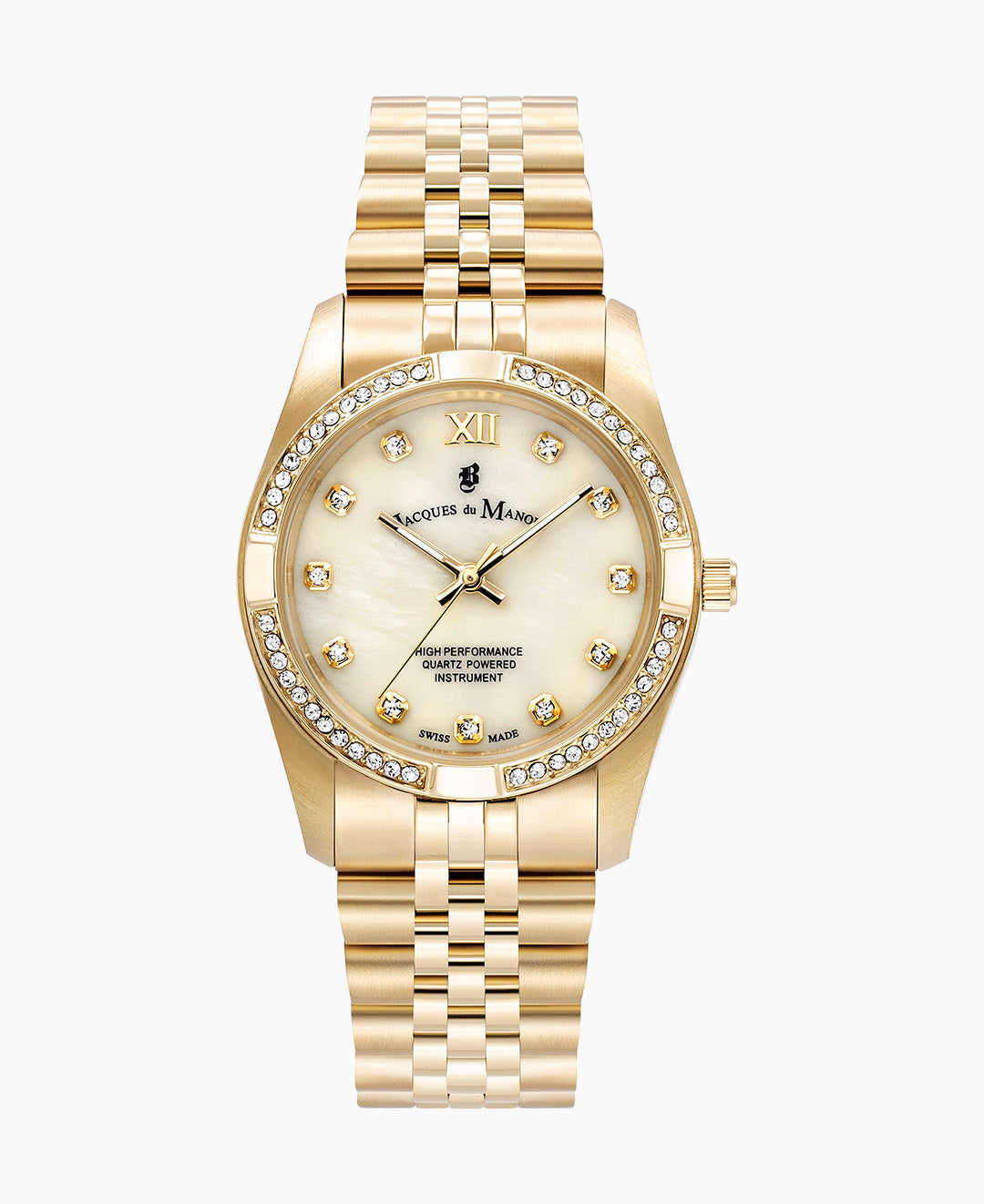 Inspiration Elegance Prestige 34mm Three-hands Gold-tone Gold dial Stainless steel swiss watch