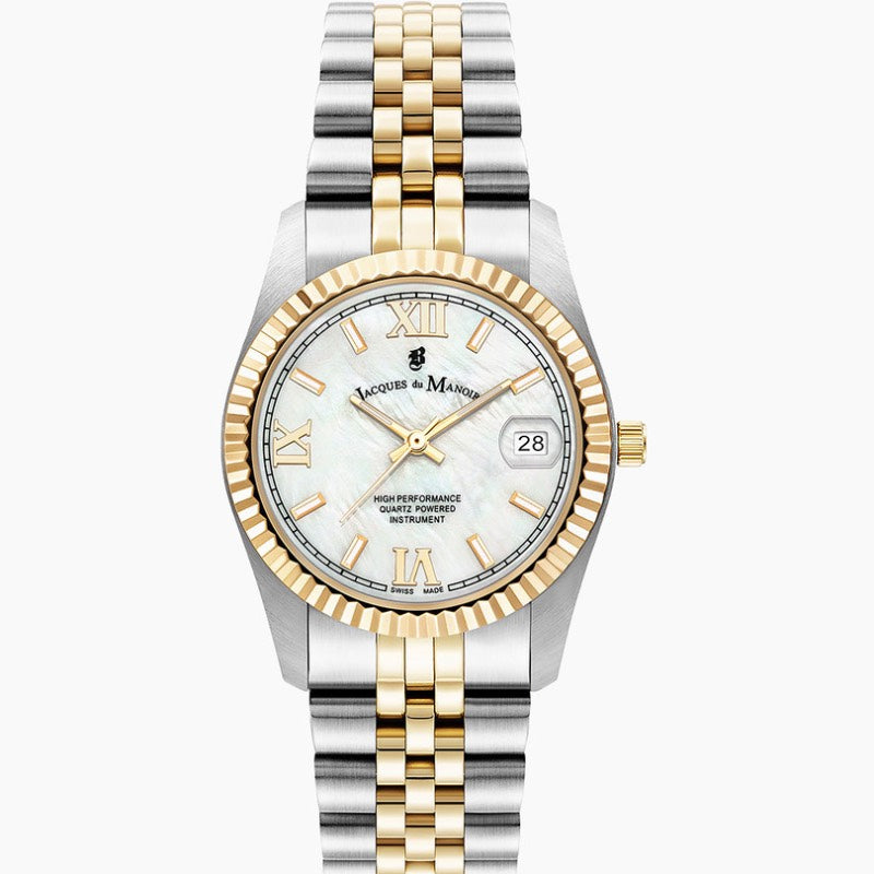Inspiration Elegance 36mm Three-Hand Date Silver-Rosegold