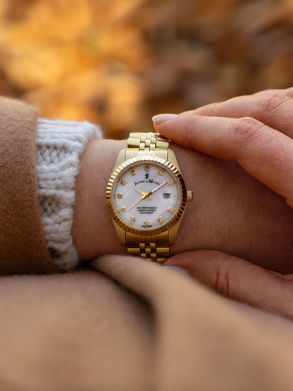 Inspiration Elegance 31mm Three-hands Gold-tone White dial Stainless steel swiss watch