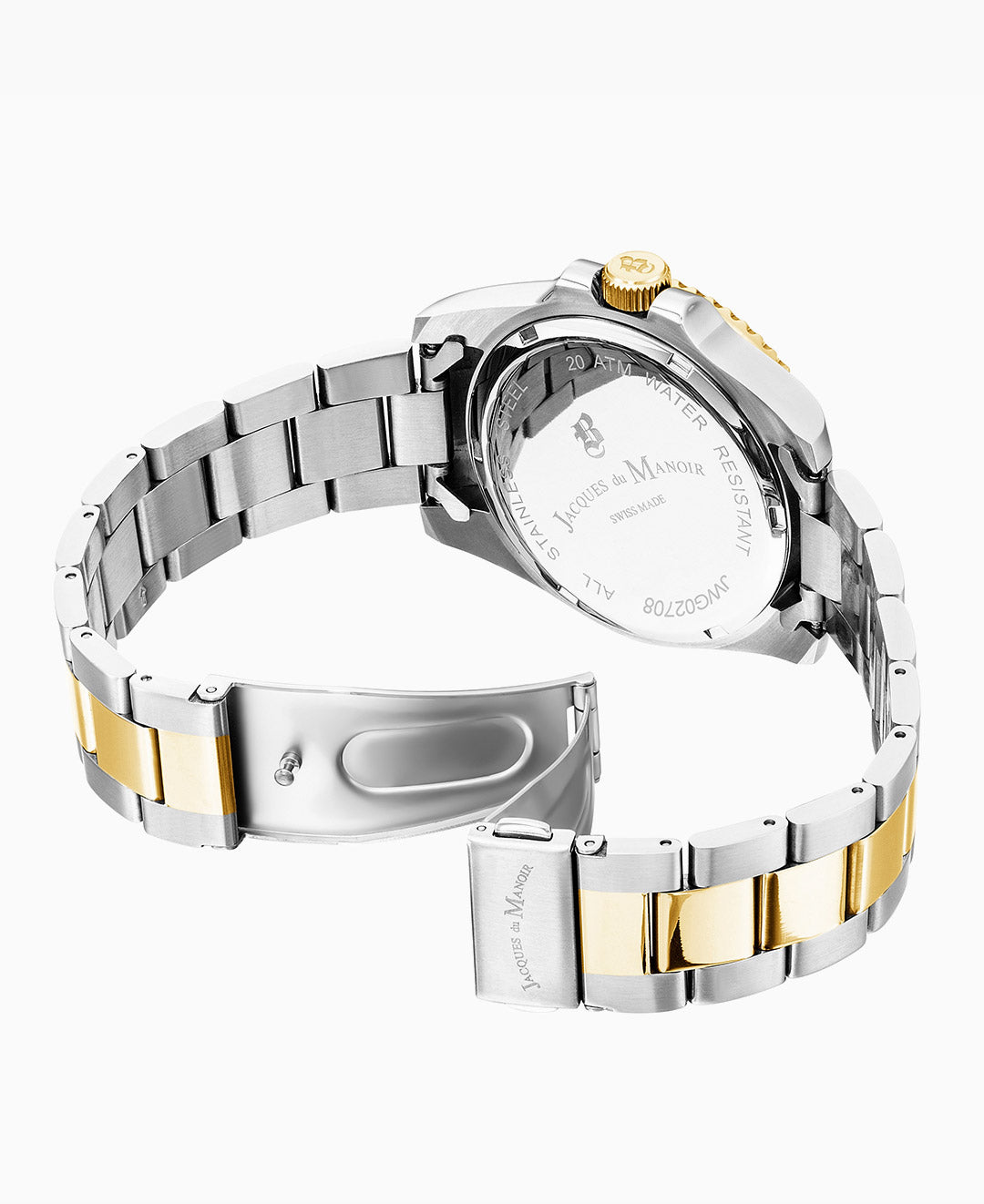 Pro Scuba Three-hands Date Two-tone Silver dial Stainless steel swiss watch