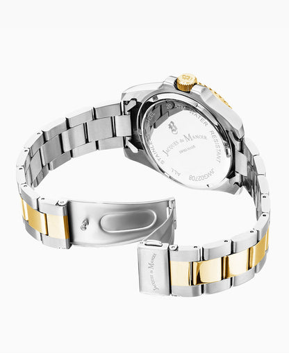 Pro Scuba Three-hands Date Two-tone Silver dial Stainless steel swiss watch