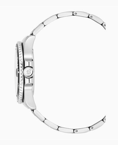 PRO SCUBA 43 Three-hands Date Silver-tone Black dial Stainless steel swiss watch