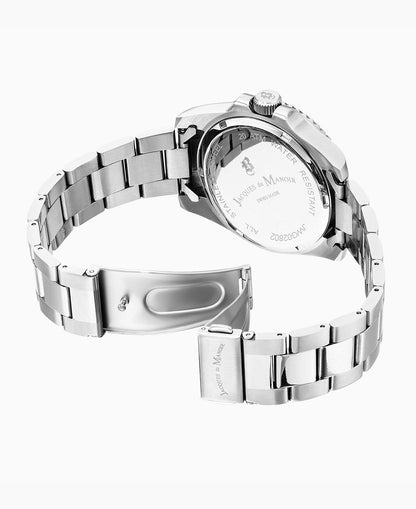 PRO SCUBA 43 Three-hands Date Silver-tone Blue dial Stainless steel swiss watch