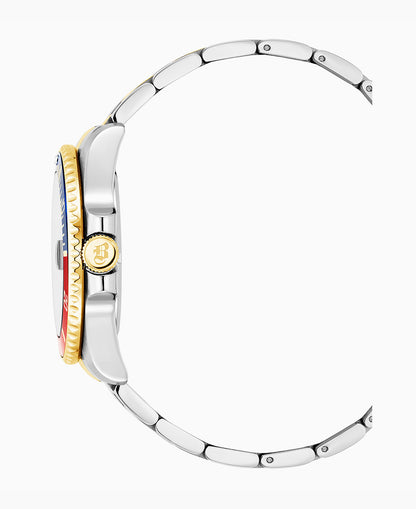 PRO SCUBA 43 Three-hands Date Two-tone Silver dial Stainless steel swiss watch