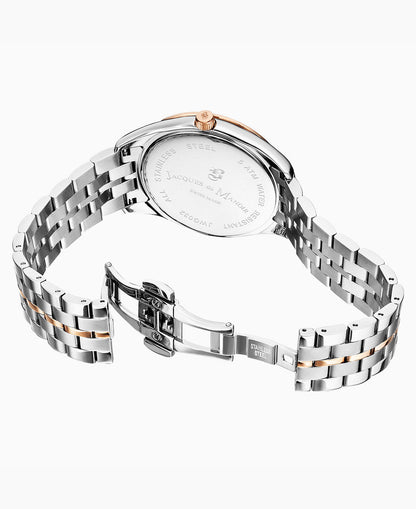 Anfibio Gents 40mm Three-hands Date Two-tone Blue dial Stainless steel swiss watch