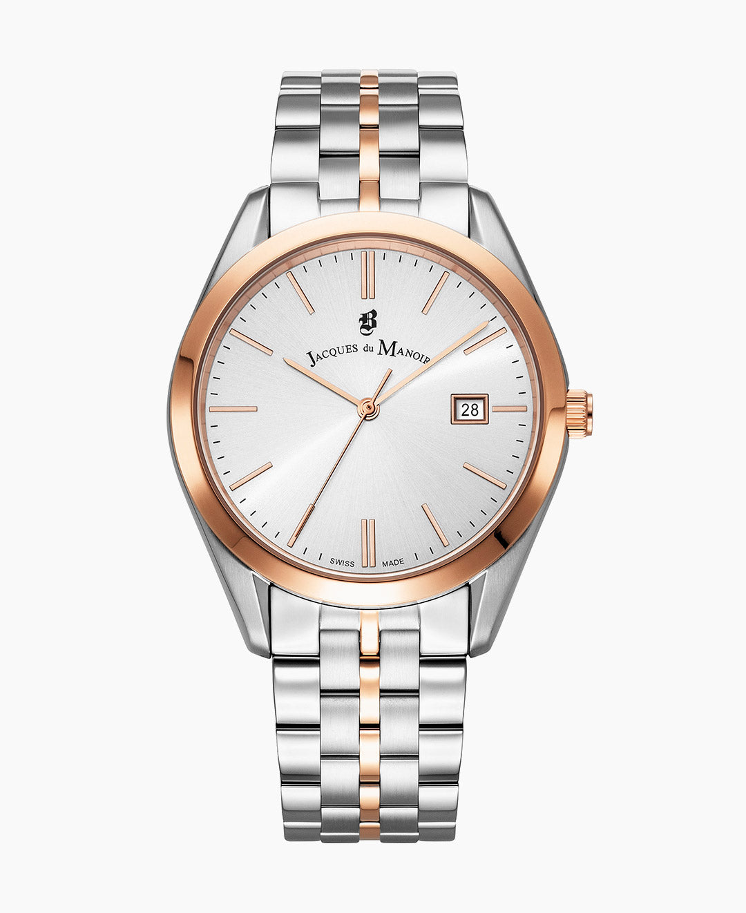 Anfibio Gents 40mm Three-hands Date Two-tone Silver dial Stainless steel swiss watch