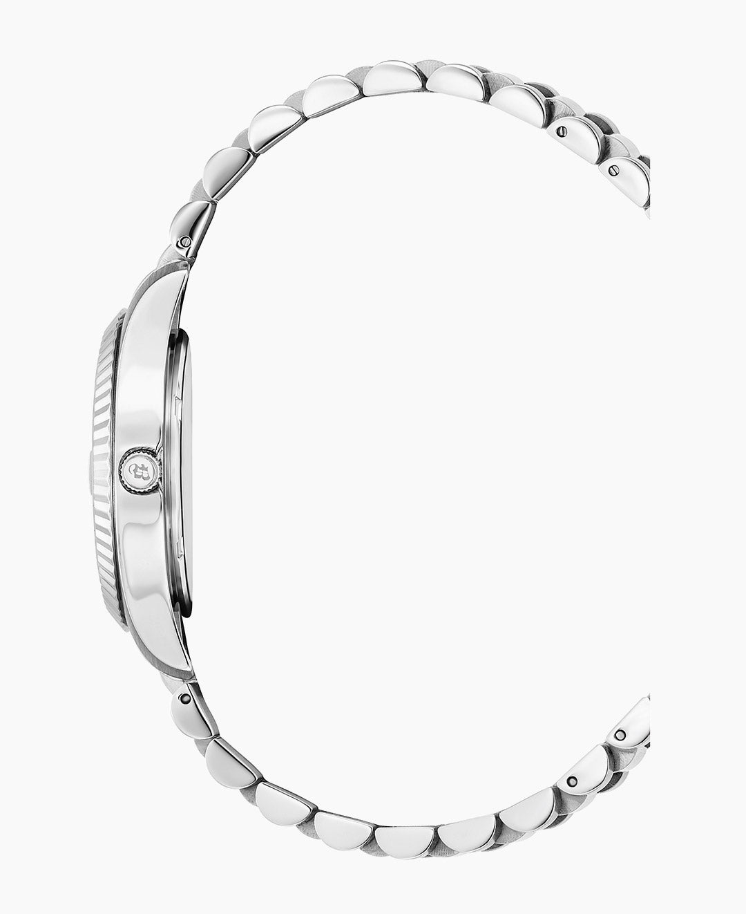 Inspiration Roman II 34mm Three-hands Date Silver-tone Black dial Stainless steel swiss watch