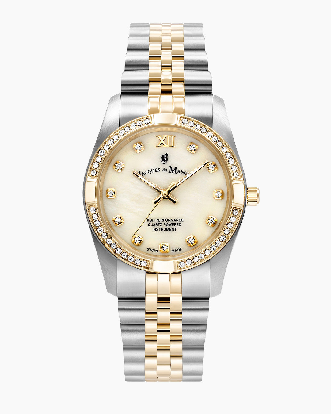 Inspiration Elegance Prestige 34mm Three-hands Two-tone White dial Stainless steel swiss watch