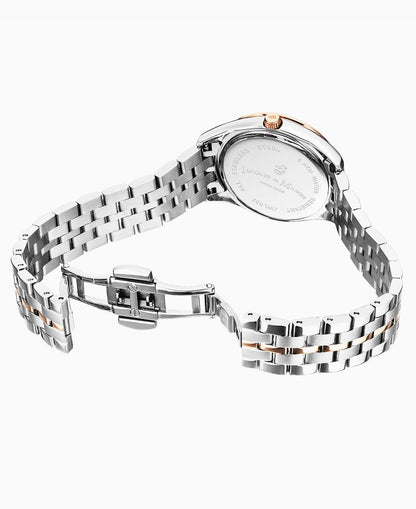 Anfibio 30mm Three-hands Date Two-tone Blue dial Stainless steel swiss watch