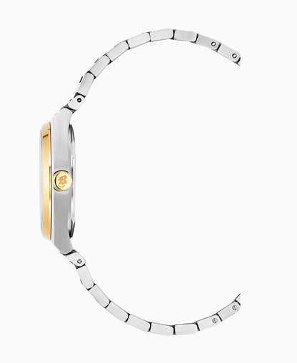 Horizon Ladies 31mm Three-hands Date Silver-tone White dial Stainless steel swiss watch