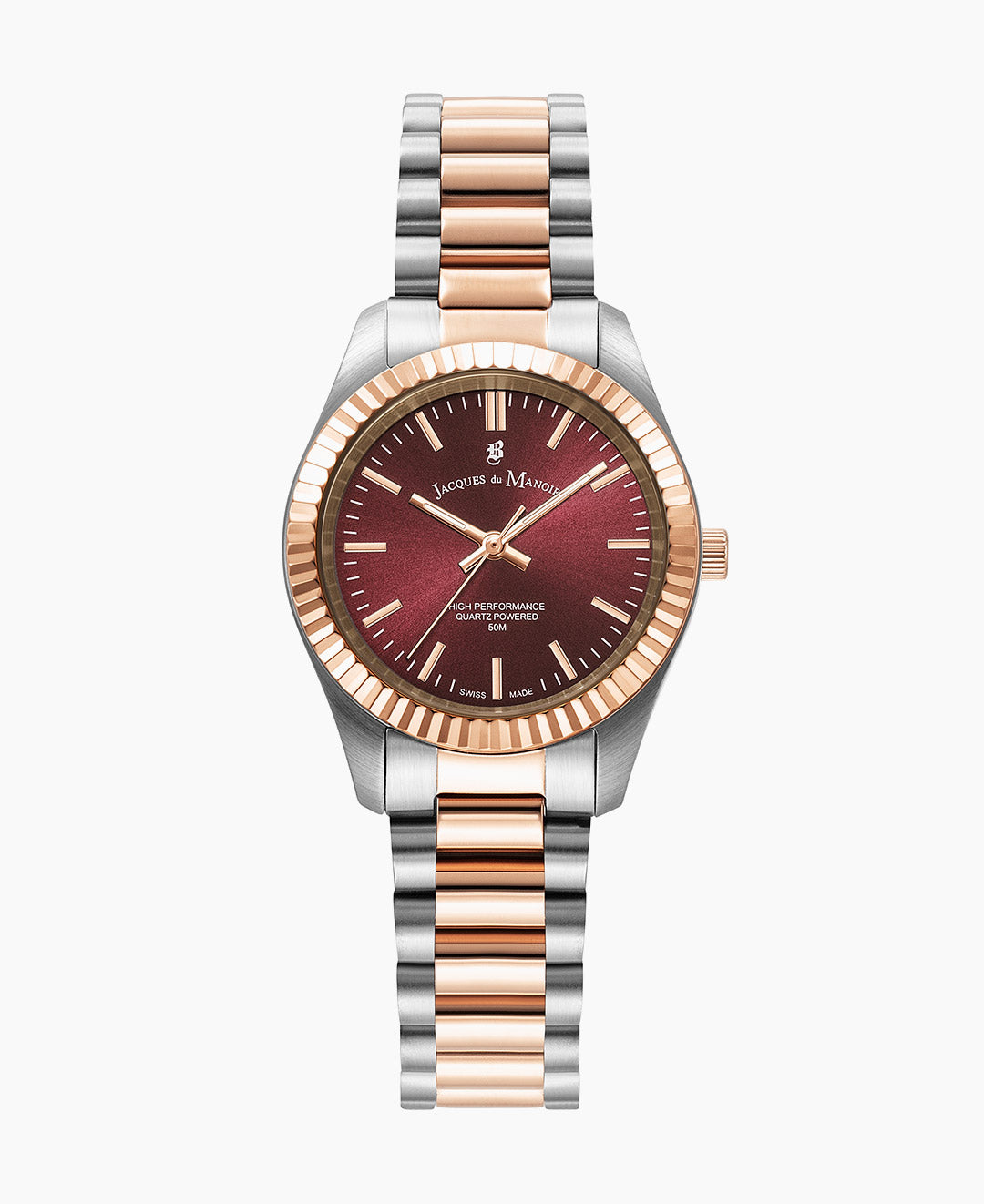 Inspiration Prime 31mm Three-hands Two-tone Brown dial Stainless steel swiss watch