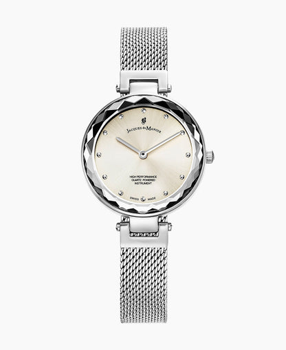 Selena 31mm Silver-tone White dial Stainless steel swiss watch