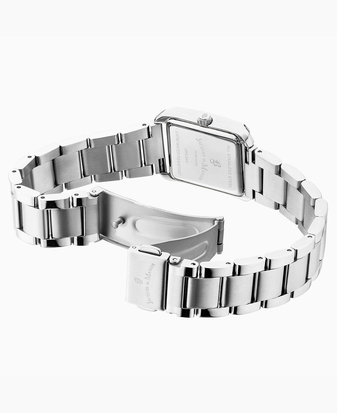 Emily 22x19mm Two-hands Silver-tone White dial Stainless steel swiss watch